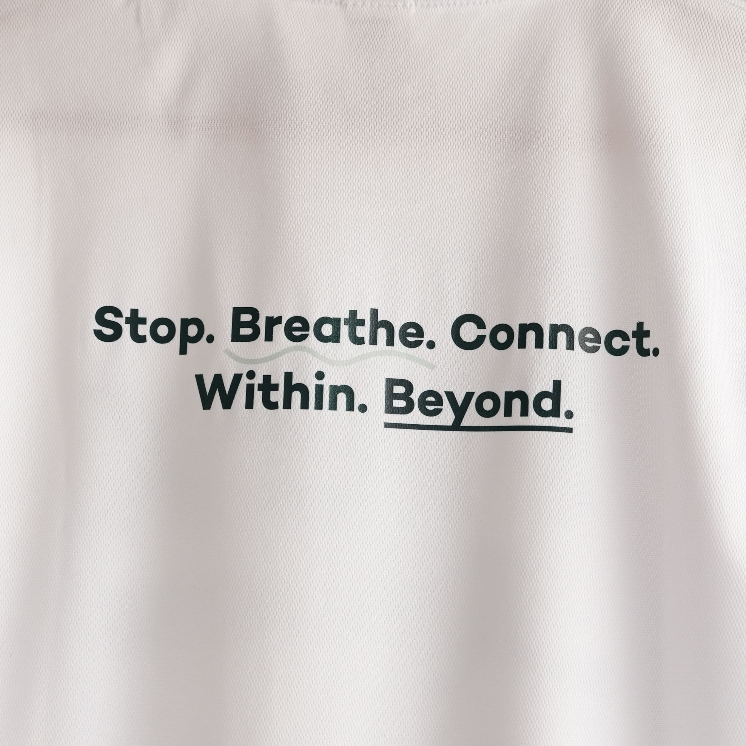 Canottiera Stop, breath, connect